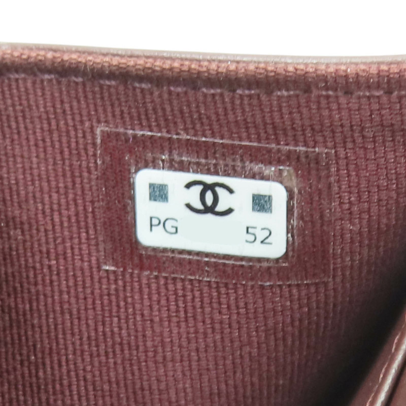 黑色 牛皮 菱格紋 荔枝紋 扣式短夾 金扣【CHANEL 香奈兒】 AP0230-8