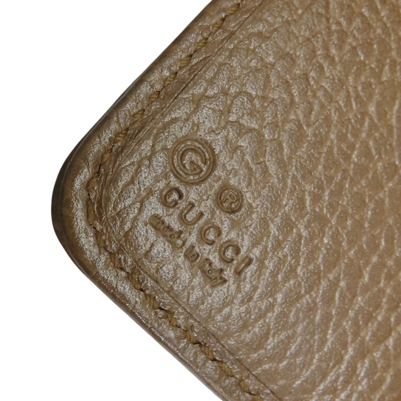 棕色 GG 帆布 兩折錢包【GUCCI 古馳】 346056-7