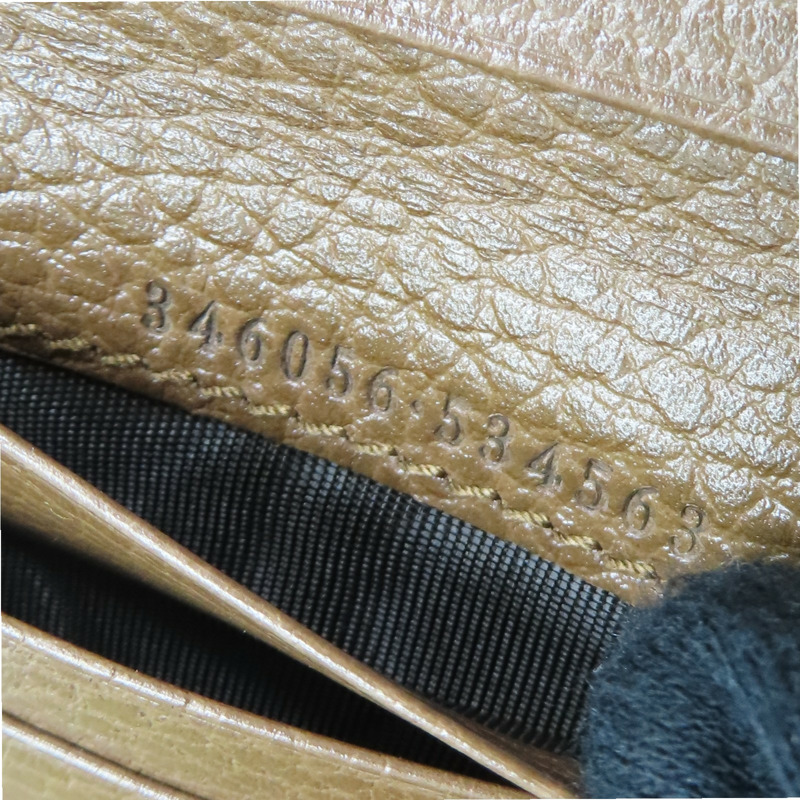 棕色 GG 帆布 兩折錢包【GUCCI 古馳】 346056-8