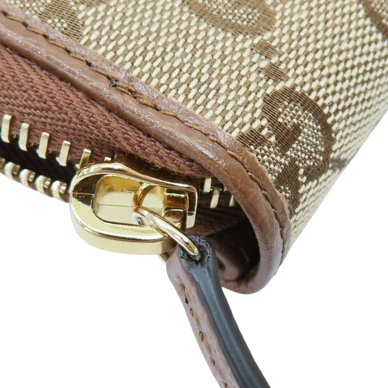 棕色 GG 帆布 兩折錢包【GUCCI 古馳】 346056-9