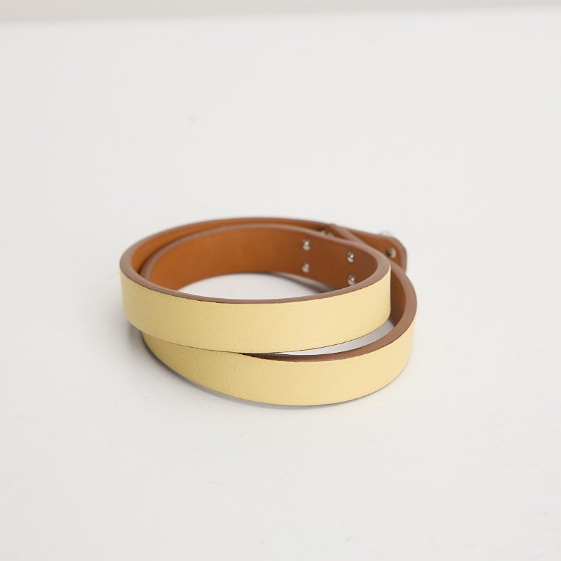 二手Hermès Kelly Double Tour 手環/小雞黃-2