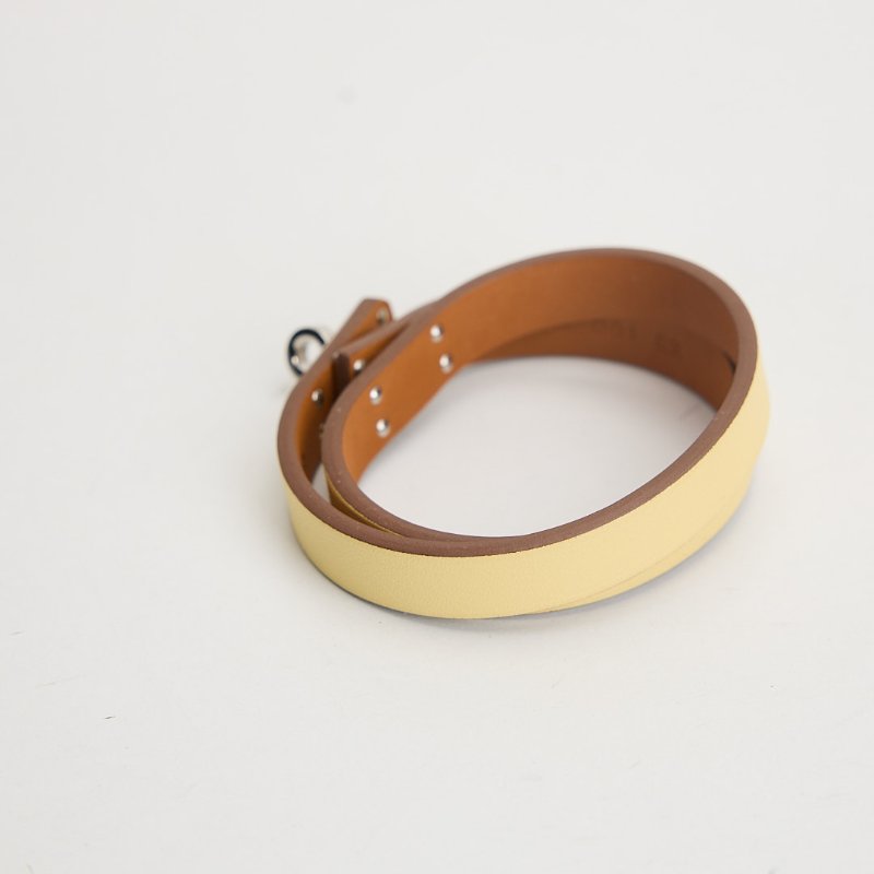 二手Hermès Kelly Double Tour 手環/小雞黃-3