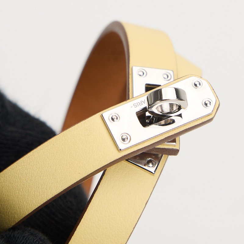 二手Hermès Kelly Double Tour 手環/小雞黃-7