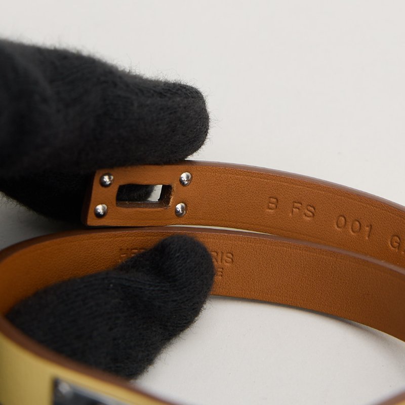 二手Hermès Kelly Double Tour 手環/小雞黃-9