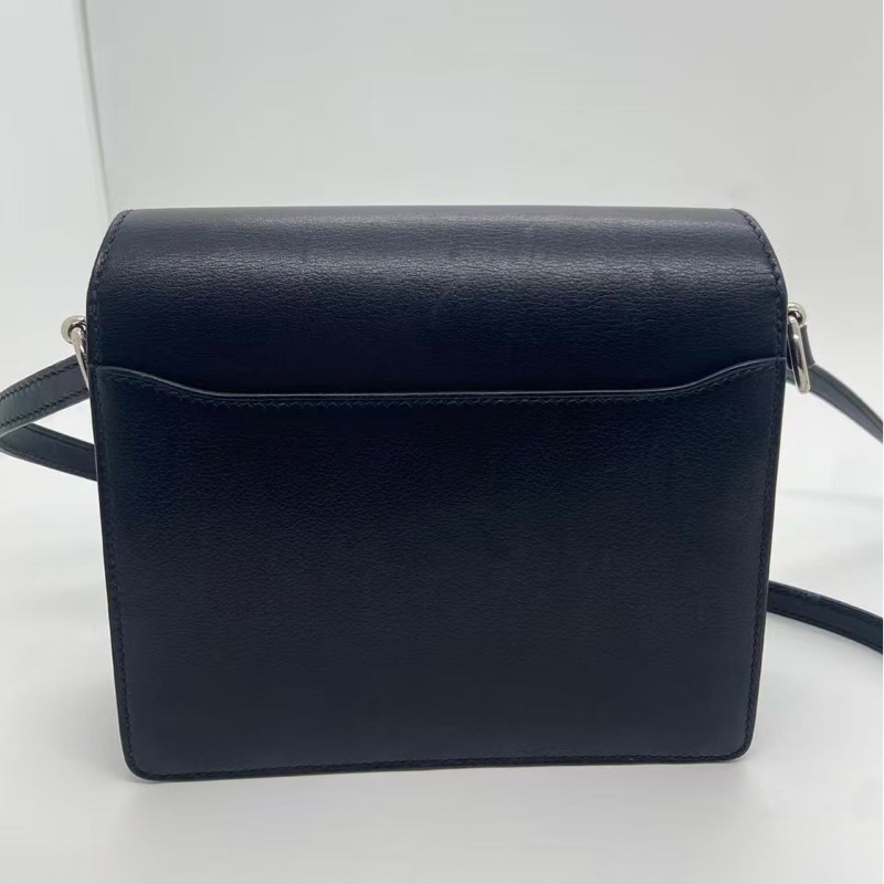 二手Hermes愛馬仕roulis黑銀el皮Y刻，包身有划痕，邊角有磨損，五金有划痕-1