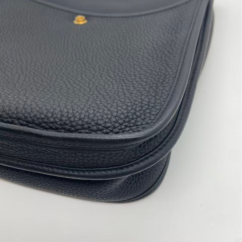 Hermes Evelyne29 黑金tc皮d刻，配件肩帶塵袋-6