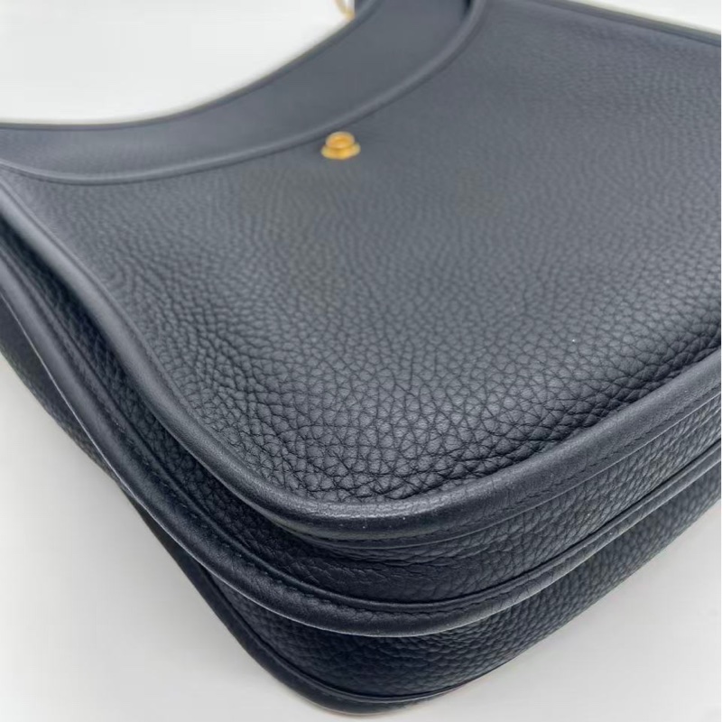 Hermes Evelyne29 黑金tc皮d刻，配件肩帶塵袋-7
