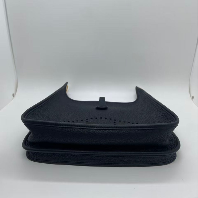 Hermes Evelyne29 黑金tc皮d刻，配件肩帶塵袋-9