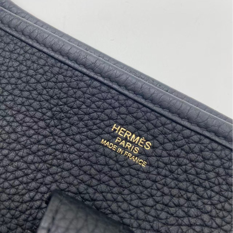 Hermes Evelyne29 黑金tc皮d刻，配件肩帶塵袋-14