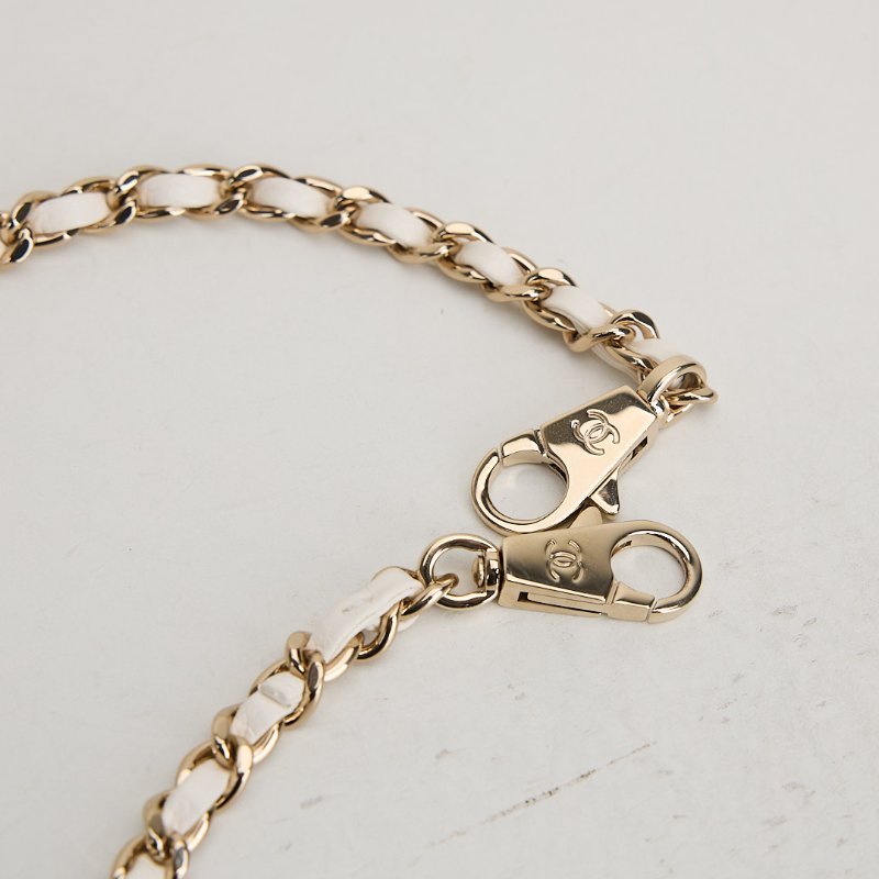 二手Chanel Coco handle 24小號白金牛皮 芯片款-17