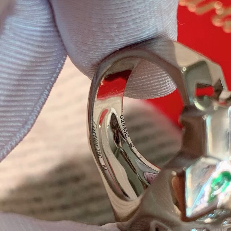 Cartier 卡地亞 panthers 獵豹戒指，腦袋滿天星喔，停產絕版了，尺寸 54 號，2006 年購入-2