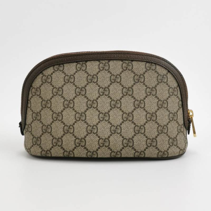 Gucci Ophidia小號牛皮GG老花條紋雙G手拿包-3