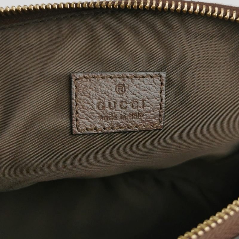 Gucci Ophidia小號牛皮GG老花條紋雙G手拿包-6