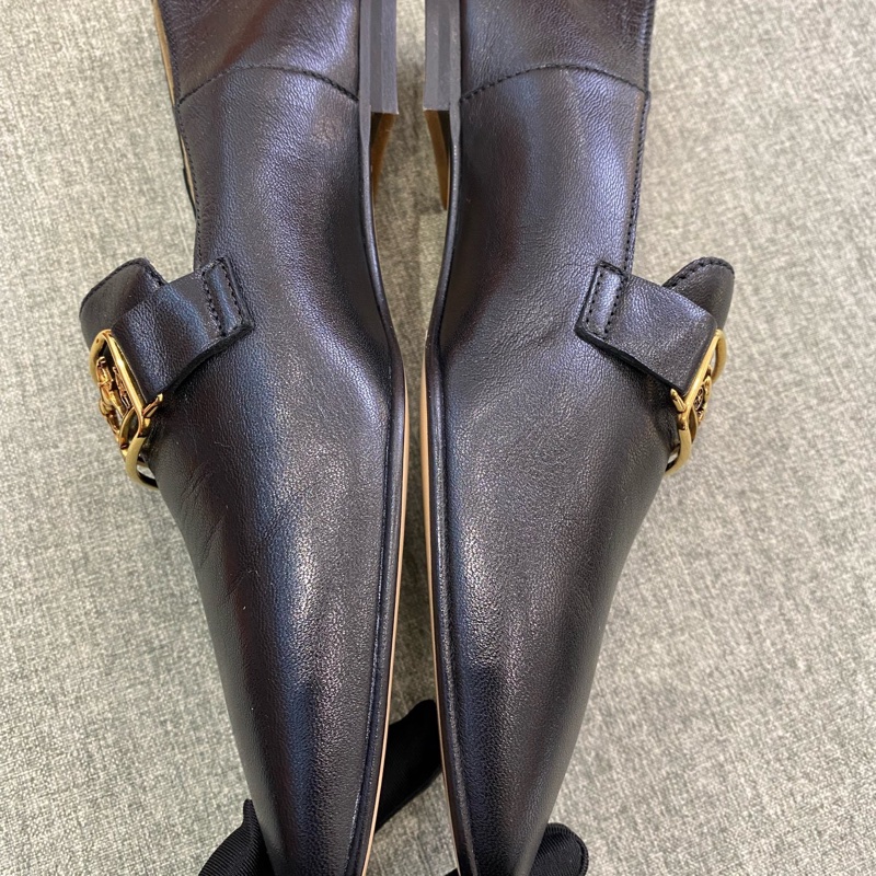 閒置新 Hermes/愛馬仕黑色馬車扣 樂福鞋35碼 油蠟皮質地很高級 羊皮柔軟細膩非常合腳 附件：塵袋+盒-2