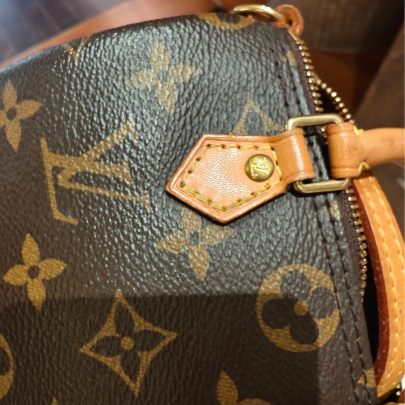 【大全套有購證❗️95新✨】LV Nano Speedy 經典老花枕頭包 棕色-17