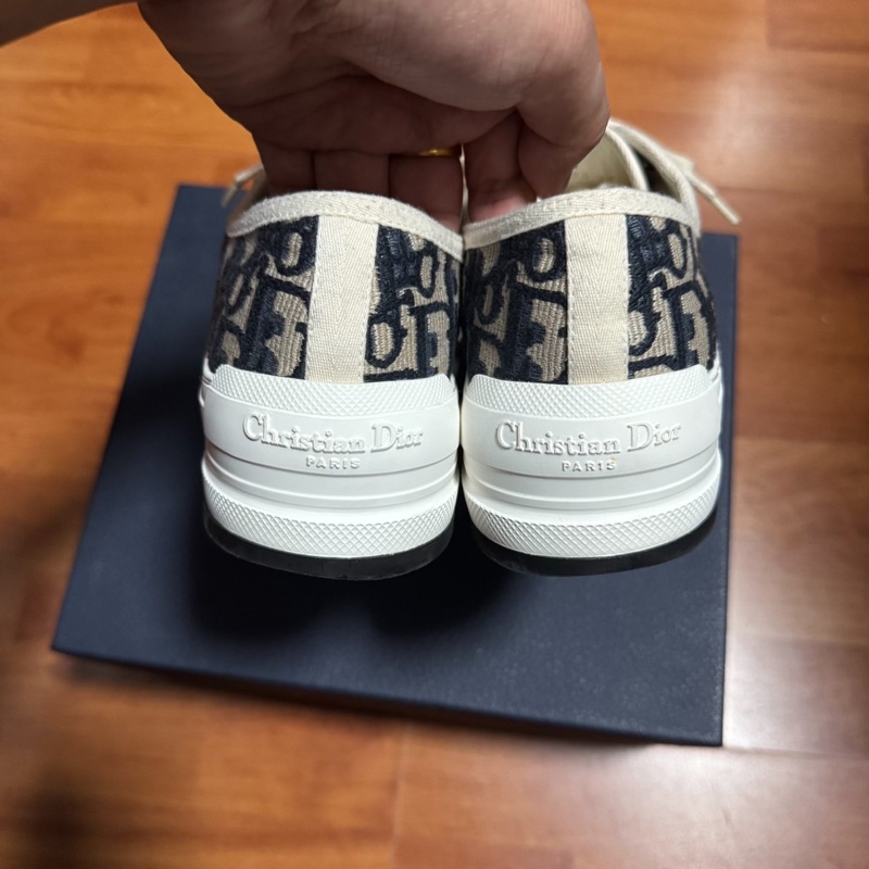 Dior新款厚底鞋迪奧CD印花Walk'n'Oblique米色 36碼-4
