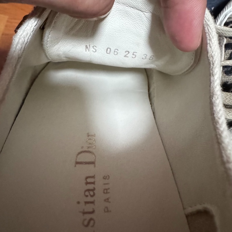 Dior新款厚底鞋迪奧CD印花Walk'n'Oblique米色 36碼-5