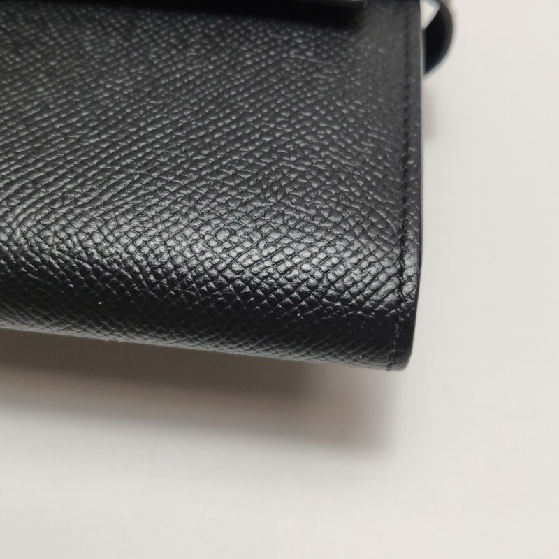 HermesKelly凱莉包大號旋扣皮夾Epsom牛皮金扣89黑色A刻-14