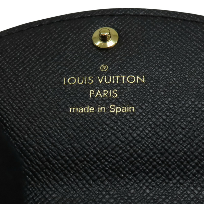 棕色 原花 Reverse帆布 Rosalie 零錢包 短夾【LOUIS VUITTON LV 路易威登】 M82333-6
