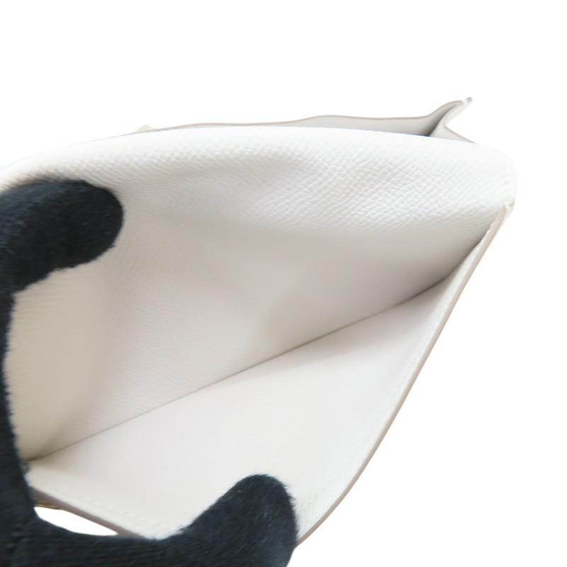 奶昔白 Epsom 牛皮 Bearn 二折長夾 W刻 金扣【HERMES 愛馬仕】 H039785CK-7