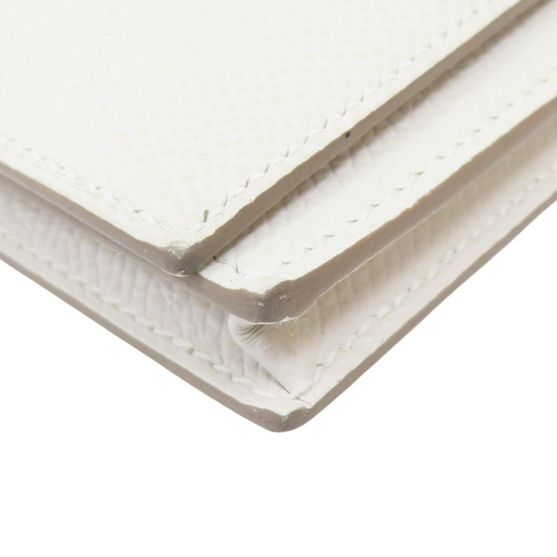 奶昔白 Epsom 牛皮 Bearn 二折長夾 W刻 金扣【HERMES 愛馬仕】 H039785CK-14