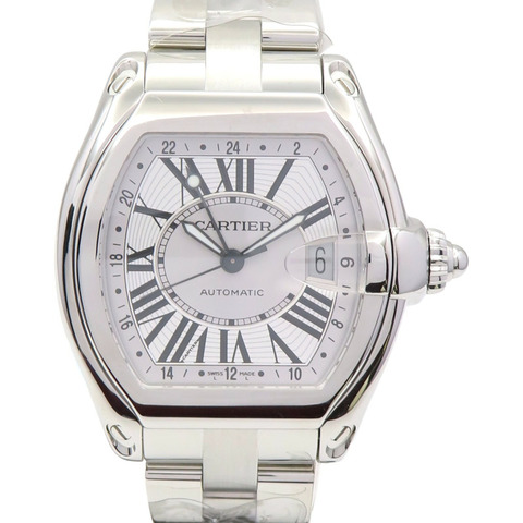 銀色錶盤 不鏽鋼 Roadster GMT 腕錶【Cartier 卡地亞】 W62032X6