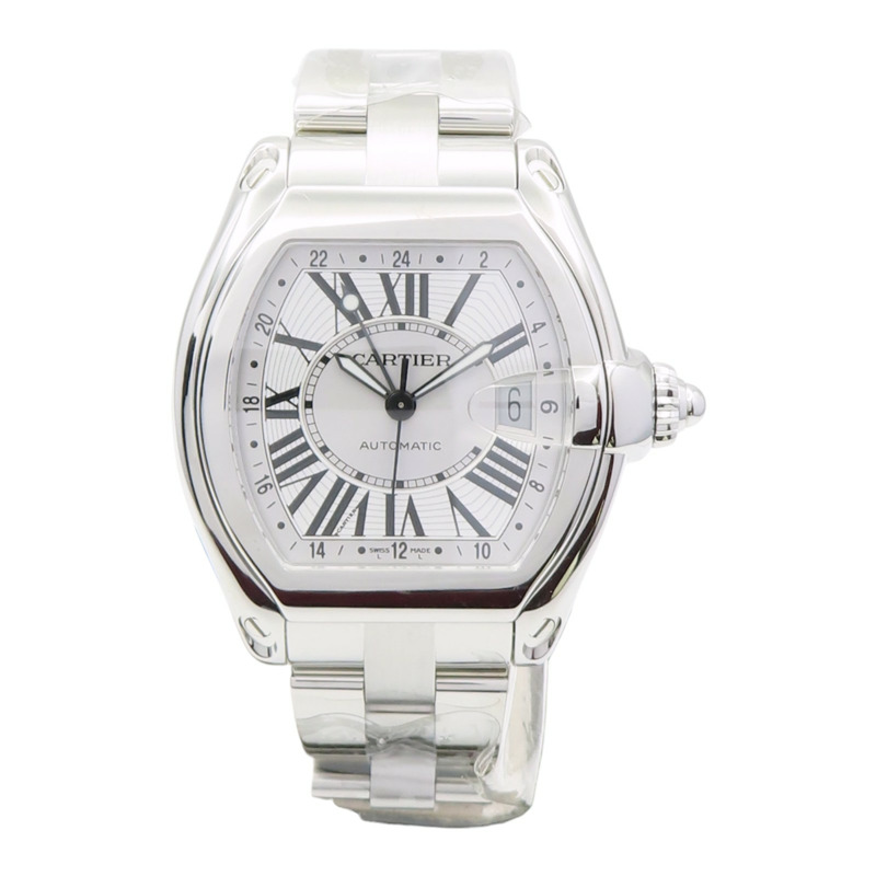 銀色錶盤 不鏽鋼 Roadster GMT 腕錶【Cartier 卡地亞】 W62032X6-1