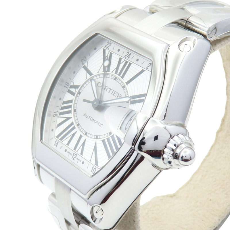 銀色錶盤 不鏽鋼 Roadster GMT 腕錶【Cartier 卡地亞】 W62032X6-2