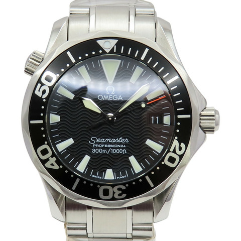 黑色錶盤 不鏽鋼 海馬專業潛水錶 Seamaster 腕錶【OMEGA 歐米茄 】 2262.50.00