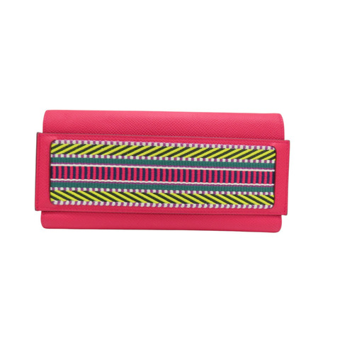 粉色 Epsom牛皮 Passant 子母長夾 C刻 銀扣【HERMES 愛馬仕】 H073585CA