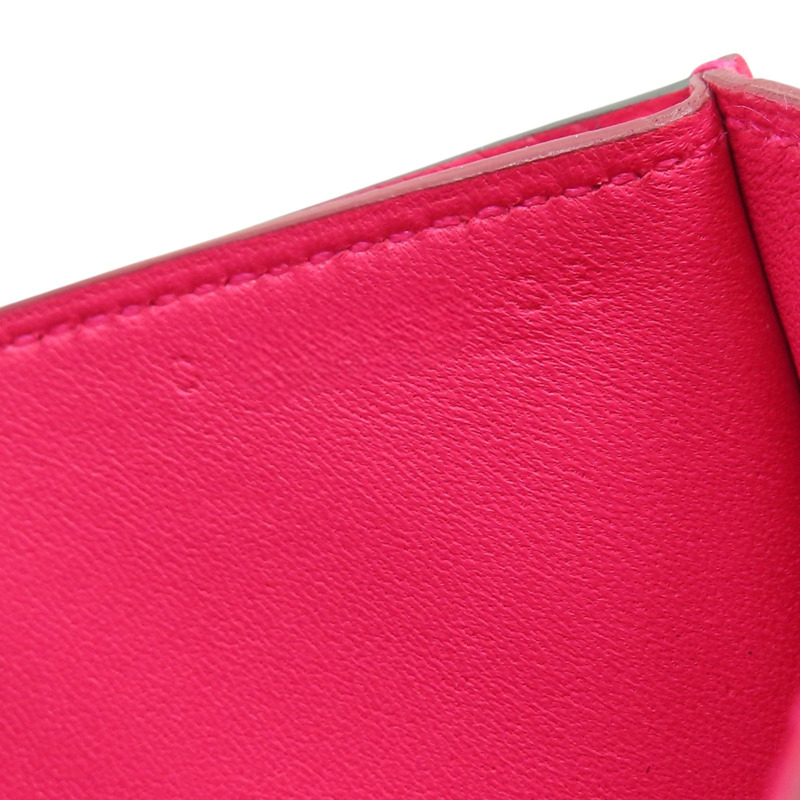 粉色 Epsom牛皮 Passant 子母長夾 C刻 銀扣【HERMES 愛馬仕】 H073585CA-10