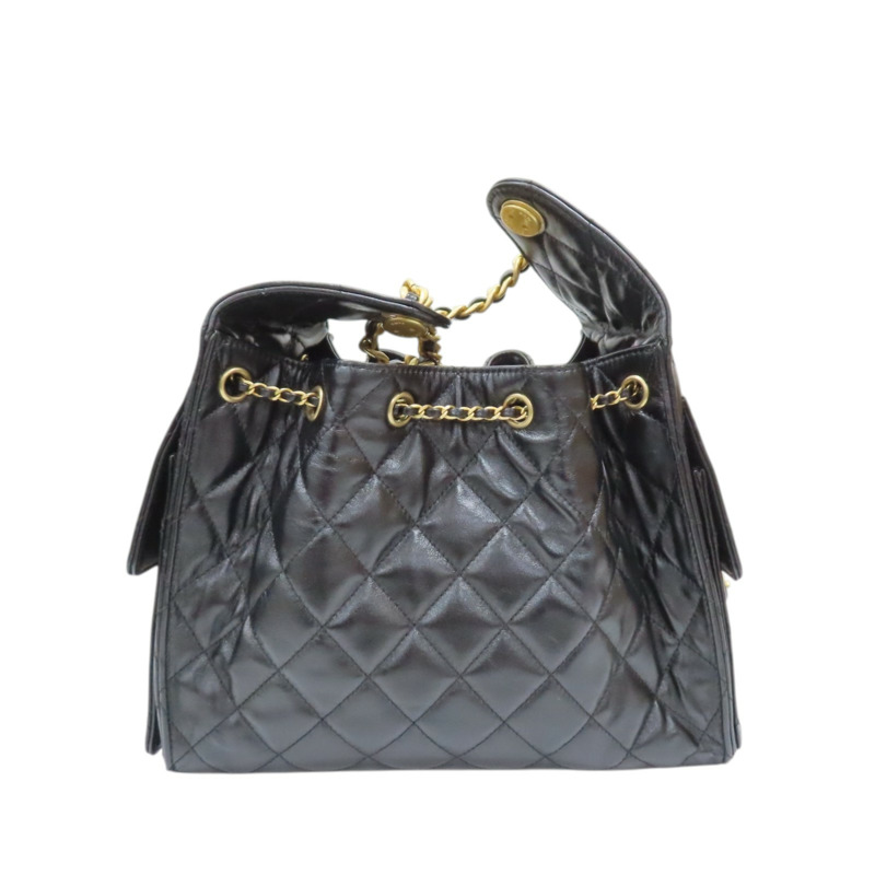 黑色 菱格紋 牛皮 25 鍊帶 肩背包 AS5293【CHANEL 香奈兒】 AS5293-1
