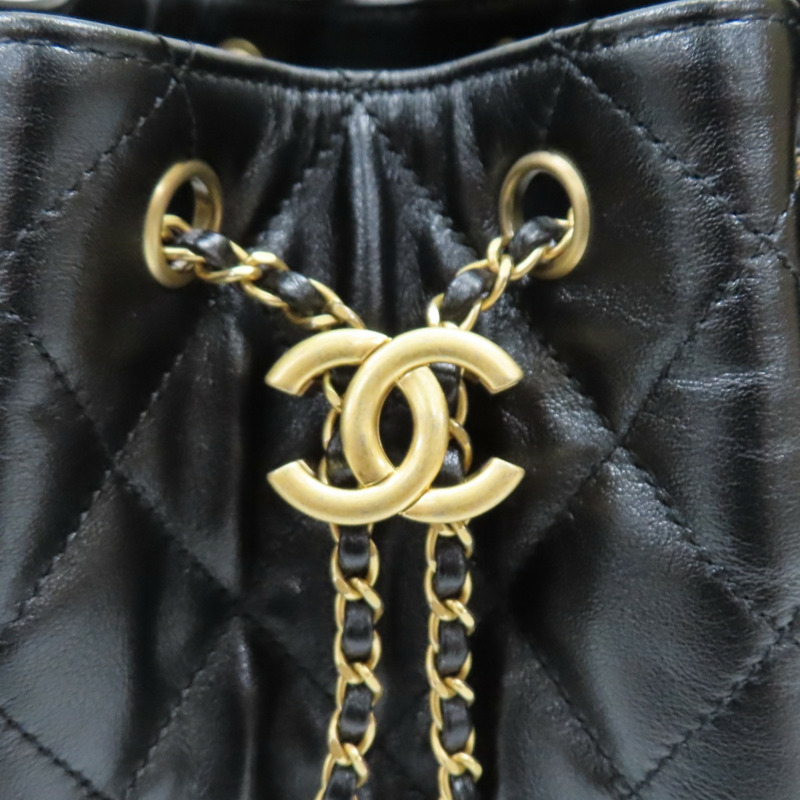 黑色 菱格紋 牛皮 25 鍊帶 肩背包 AS5293【CHANEL 香奈兒】 AS5293-9