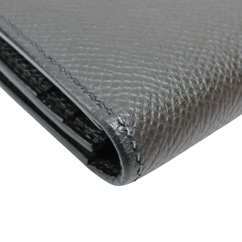 黑色 Epson牛皮 Bearn 二折長夾 C刻 金扣【HERMES 愛馬仕】 H039785CK-11