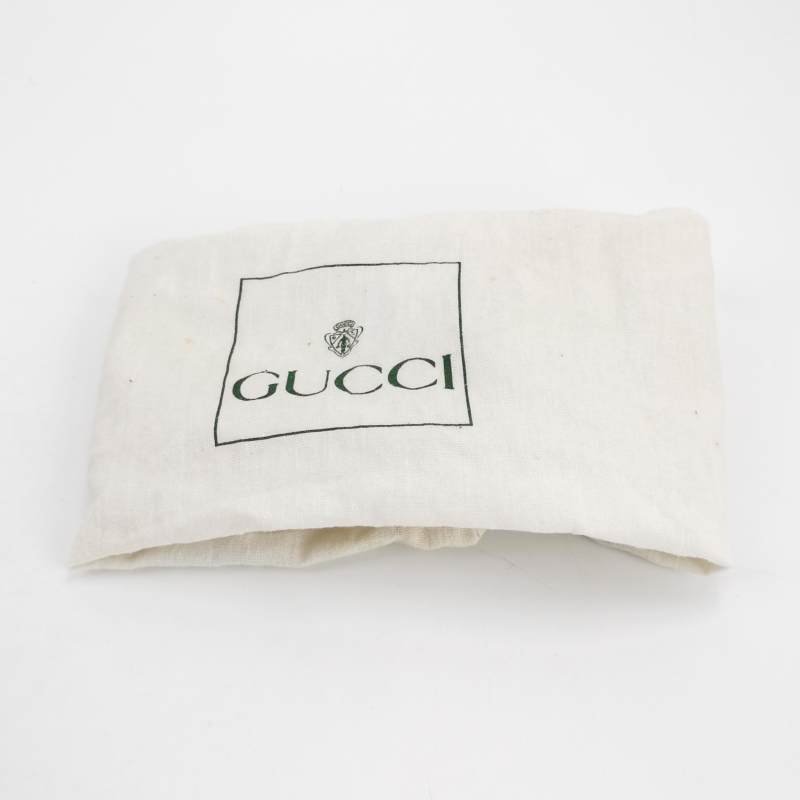 Gucci牛皮帆布雙G老花皮標Logo腰包胸包-8