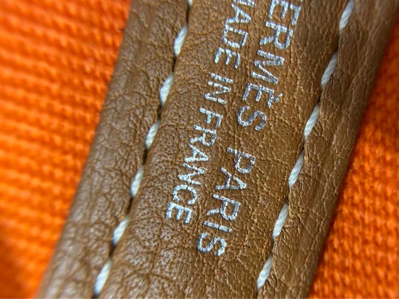 二手Hermes愛馬仕gardenparty 36彩色條紋限量款花園包，正常使用痕跡如圖，Q刻，配件塵袋-8