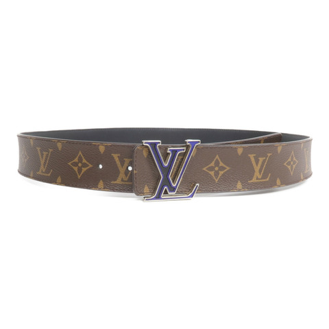 LOUIS VUITTON Monogram Belt銀扣皮帶