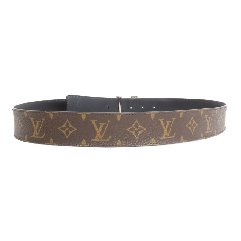 LOUIS VUITTON Monogram Belt銀扣皮帶-3