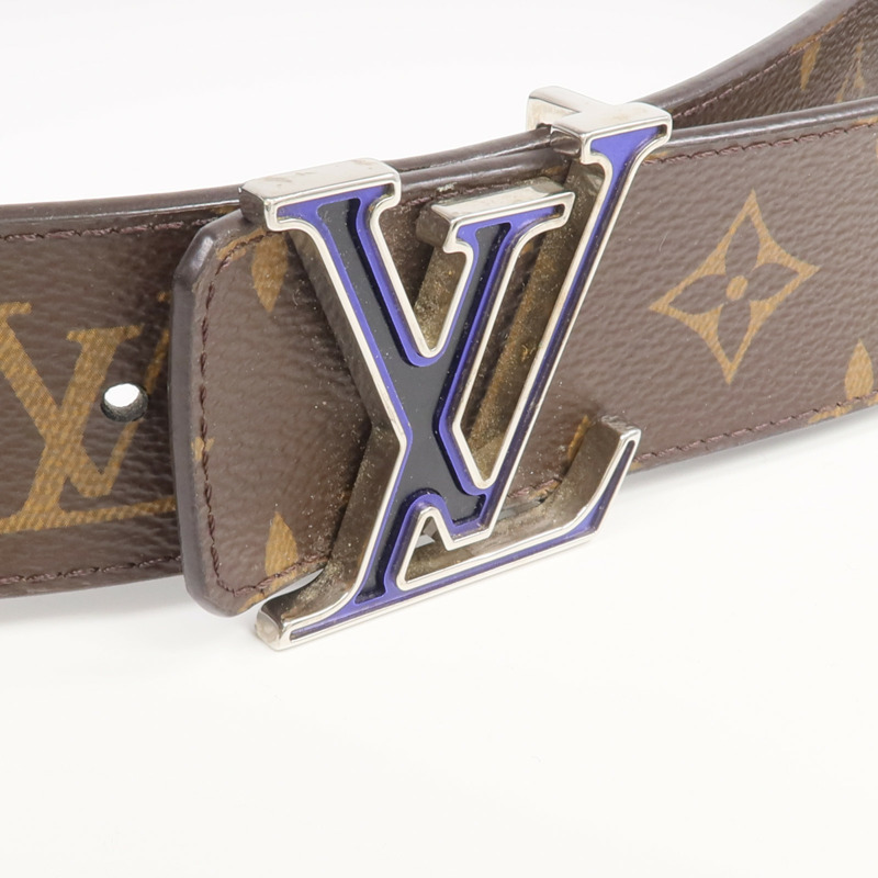 LOUIS VUITTON Monogram Belt銀扣皮帶-4