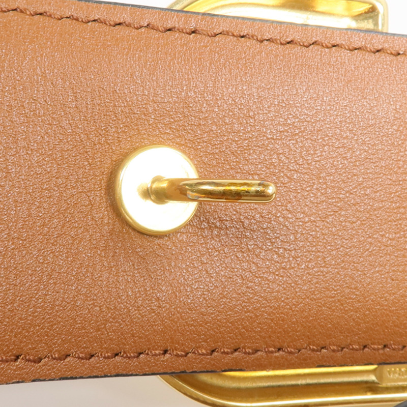 Valentino 帆布/皮革Belt金扣皮帶-8