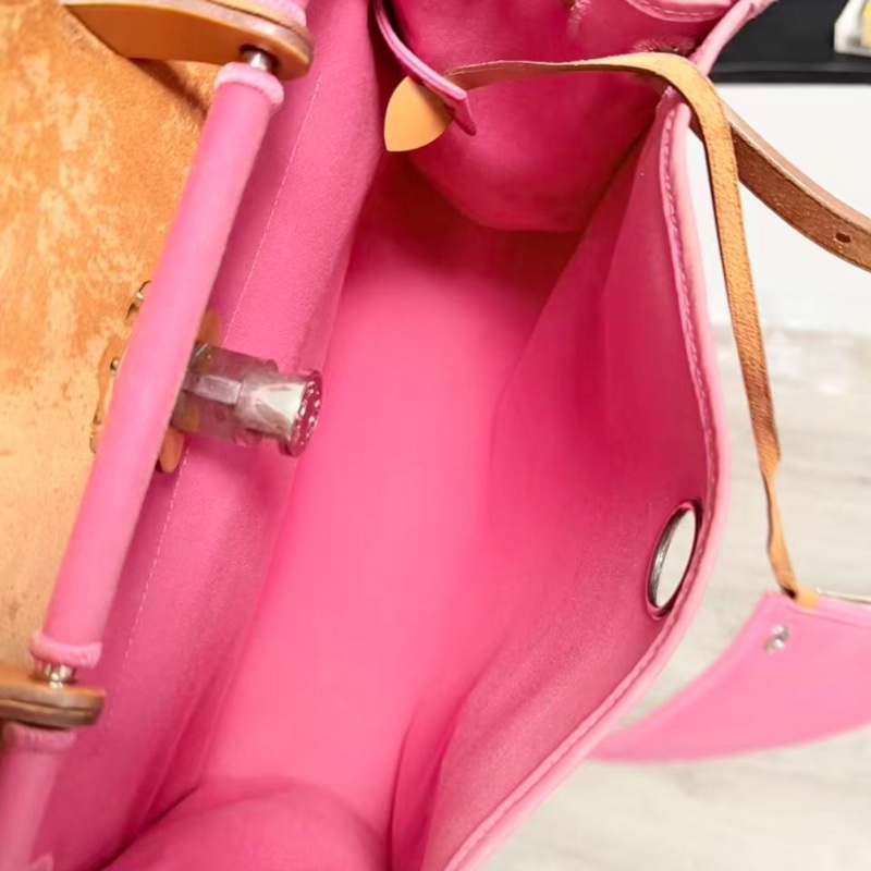 【罕見獨特顏色💖可少女可淑女✨】Hermes愛馬仕 herbag 31櫻花粉手提包 框刻-9