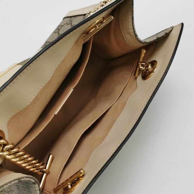 Gucci Padlock小號牛皮GG老花鎖扣單肩包-6