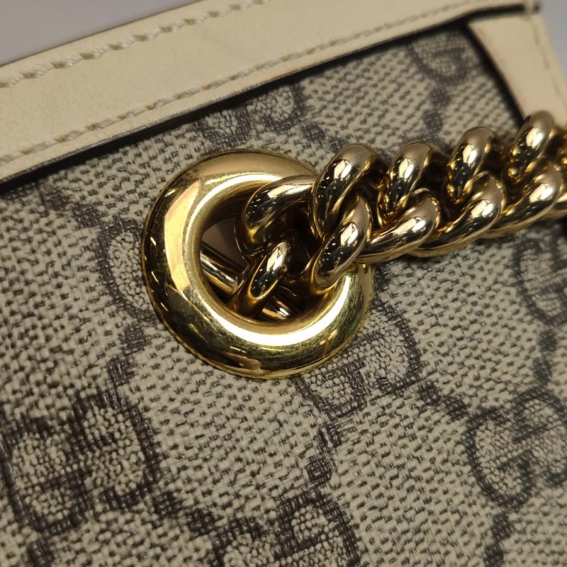 Gucci Padlock小號牛皮GG老花鎖扣單肩包-11