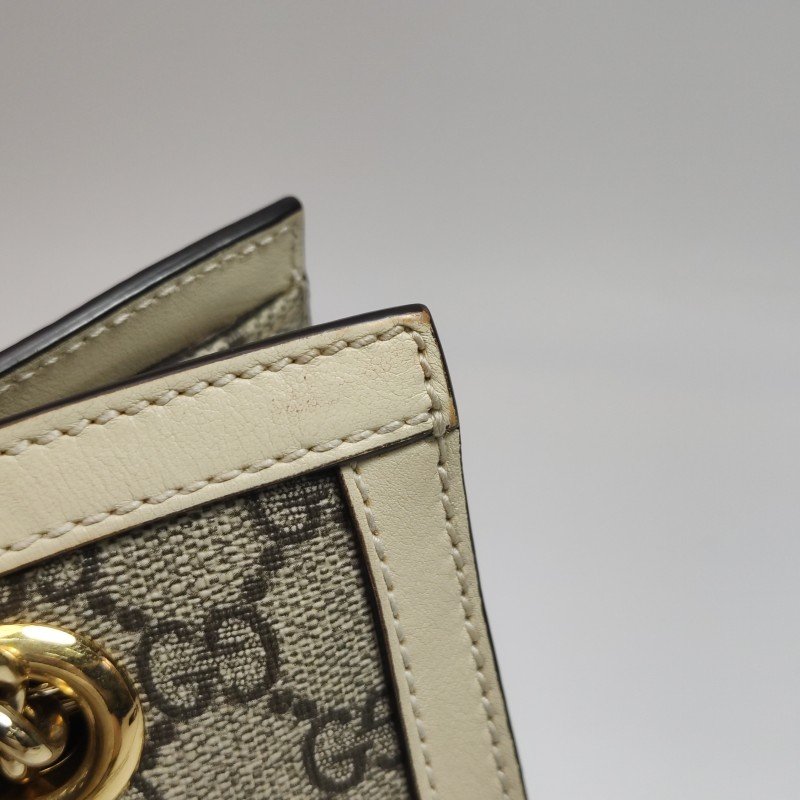 Gucci Padlock小號牛皮GG老花鎖扣單肩包-14