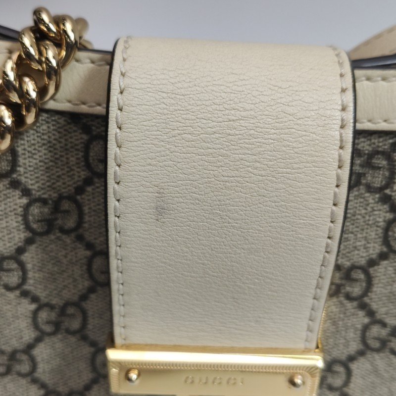 Gucci Padlock小號牛皮GG老花鎖扣單肩包-16