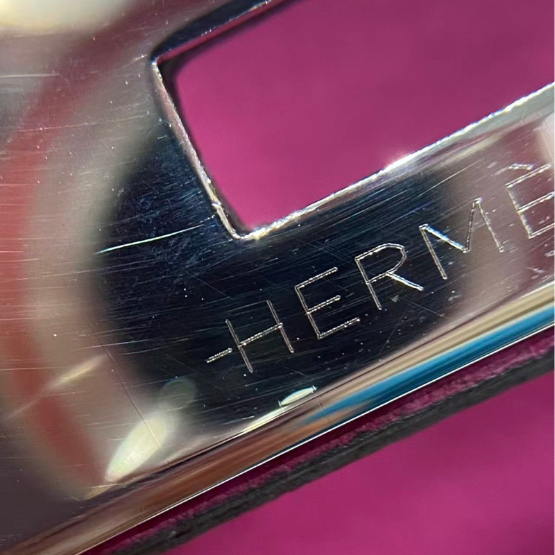 Hermes愛馬仕birkin 35海葵紫Togo皮銀扣，邊角輕微磨損，五金有划痕-14
