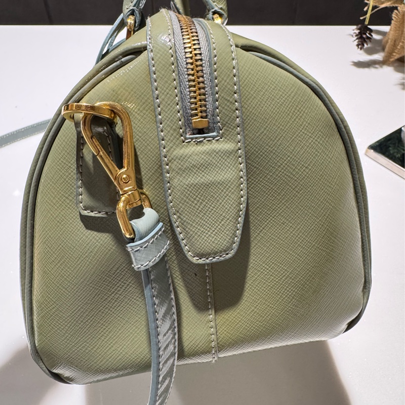 Prada 抹茶綠波士頓包-6