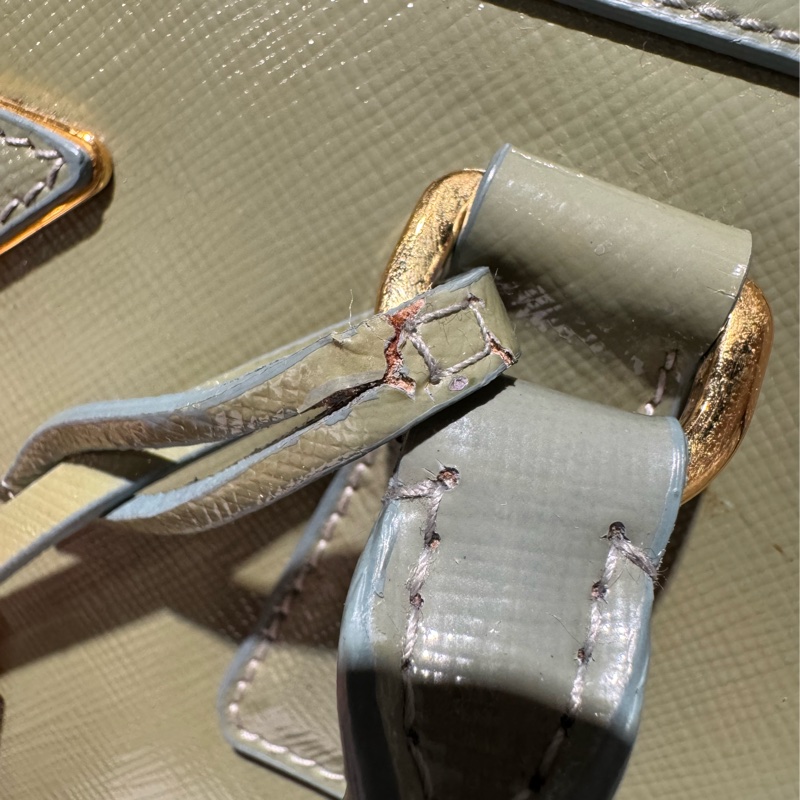 Prada 抹茶綠波士頓包-7