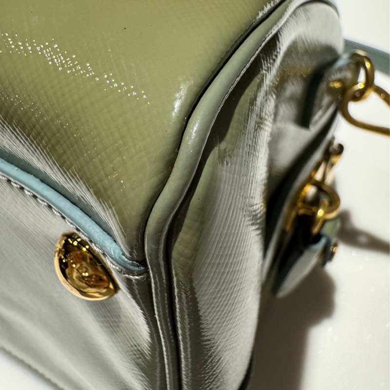 Prada 抹茶綠波士頓包-13