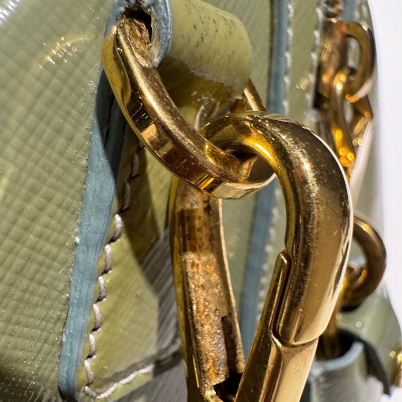 Prada 抹茶綠波士頓包-16